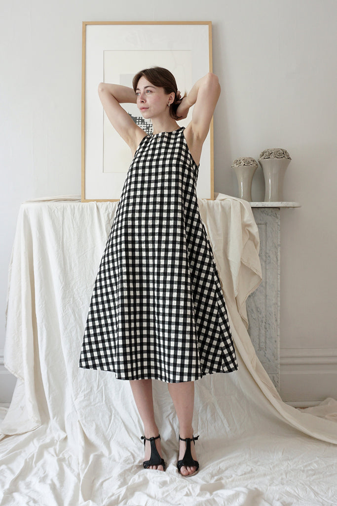 ROBE WILLA VICHY NOIRE