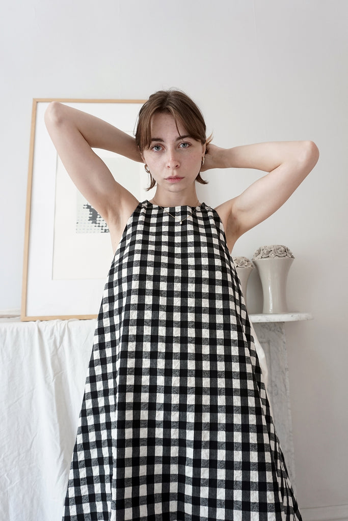 ROBE WILLA VICHY NOIRE