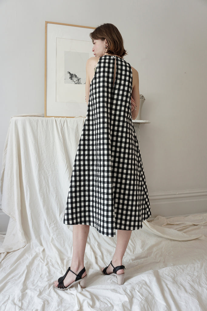 ROBE WILLA VICHY NOIRE