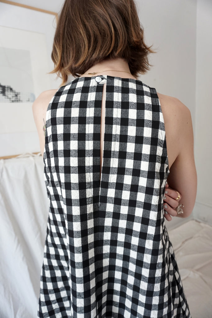 ROBE WILLA VICHY NOIRE