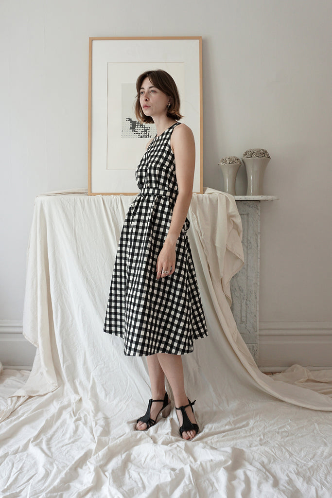 ROBE WILLA VICHY NOIRE