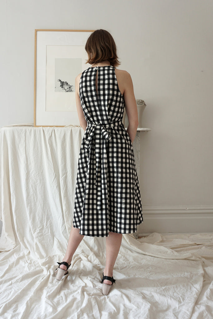 ROBE WILLA VICHY NOIRE