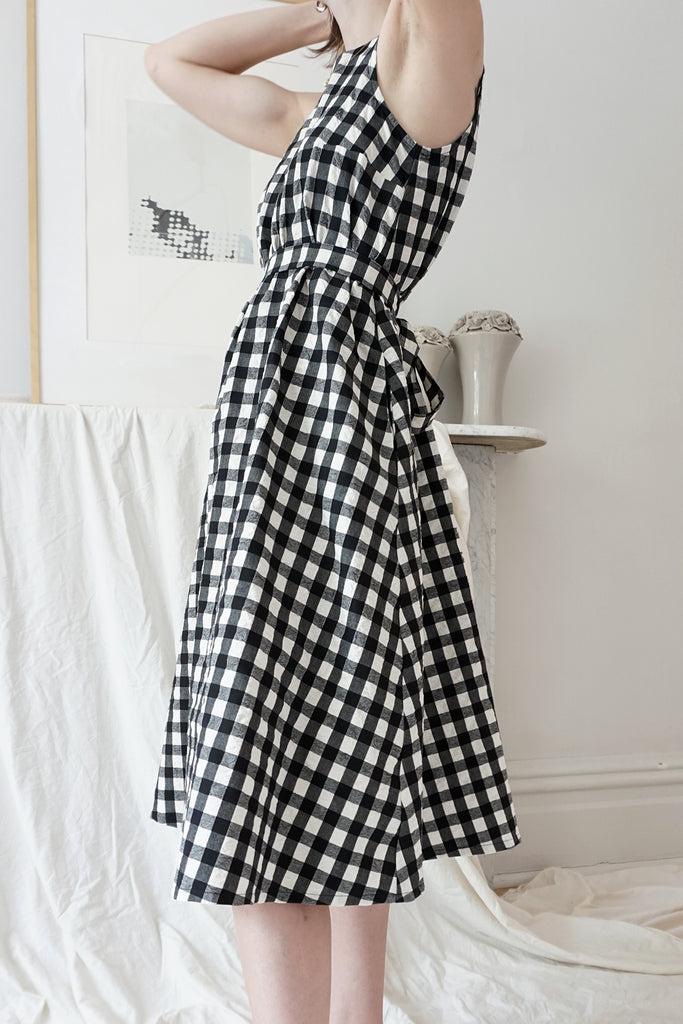 ROBE WILLA VICHY NOIRE