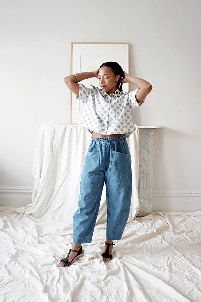 FLOR ARCA PANTS FADED BLUE JEAN