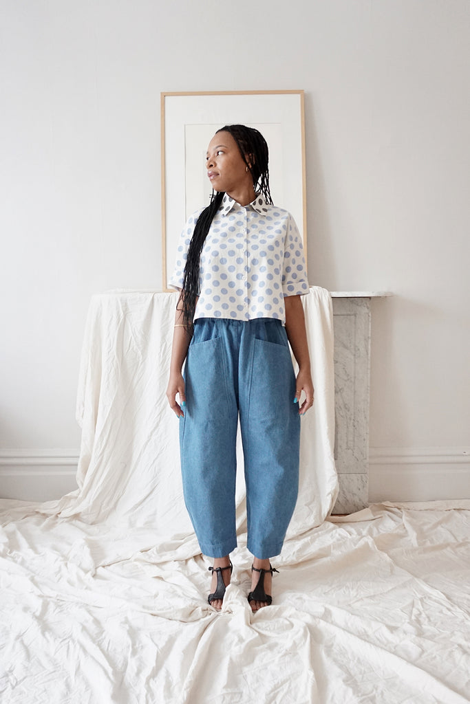 FLOR ARCA PANTS FADED BLUE JEAN