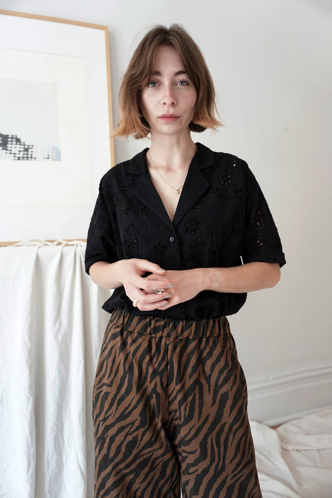 JUNOT PANTS COCOA ZEBRA