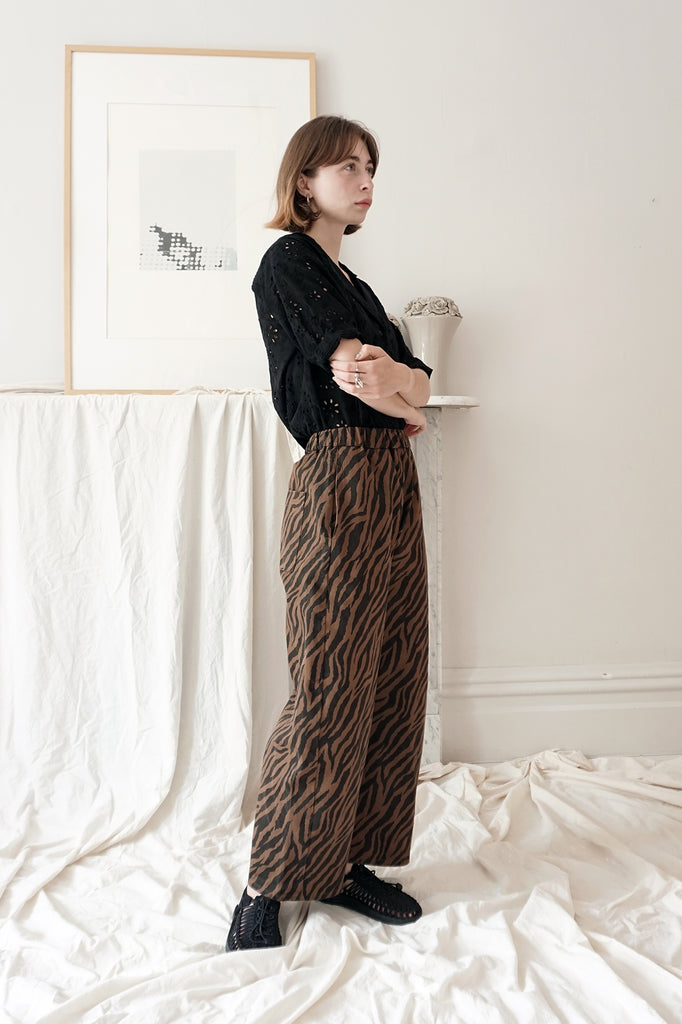 JUNOT PANTS COCOA ZEBRA