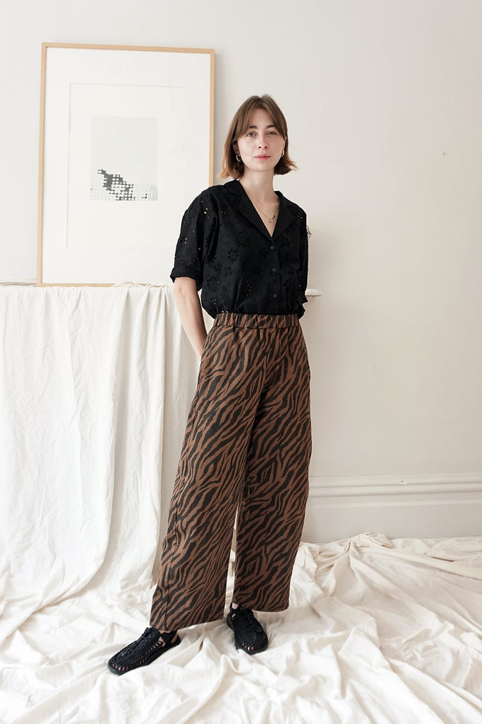 JUNOT PANTS COCOA ZEBRA