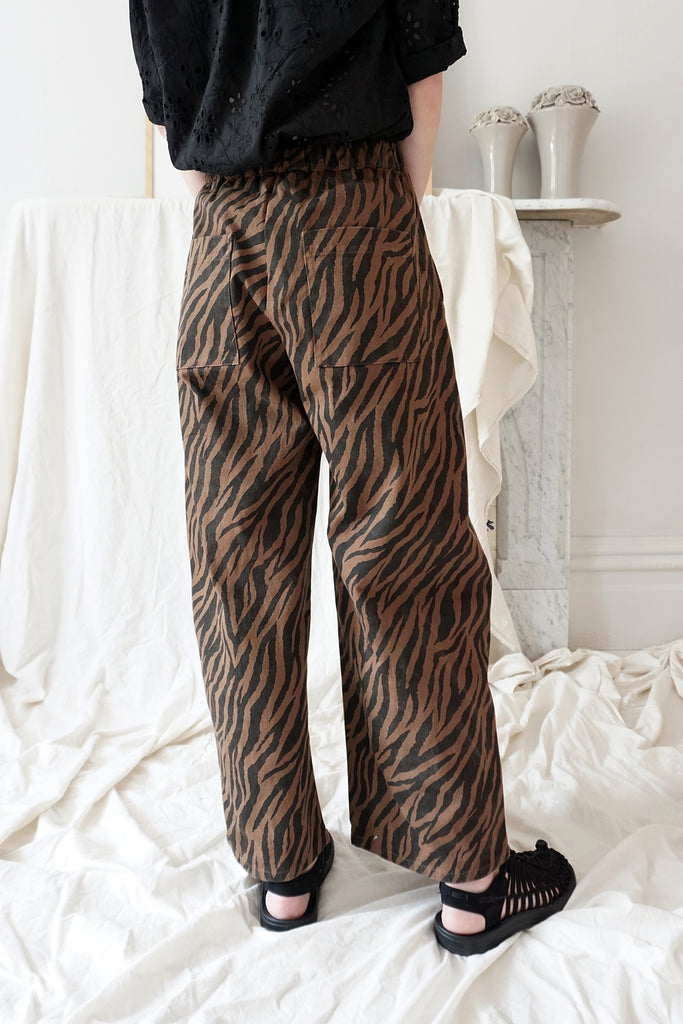 JUNOT PANTS COCOA ZEBRA
