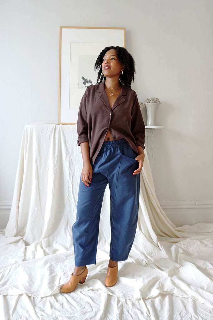 PANTALONS FLOR ARCA - MINUIT