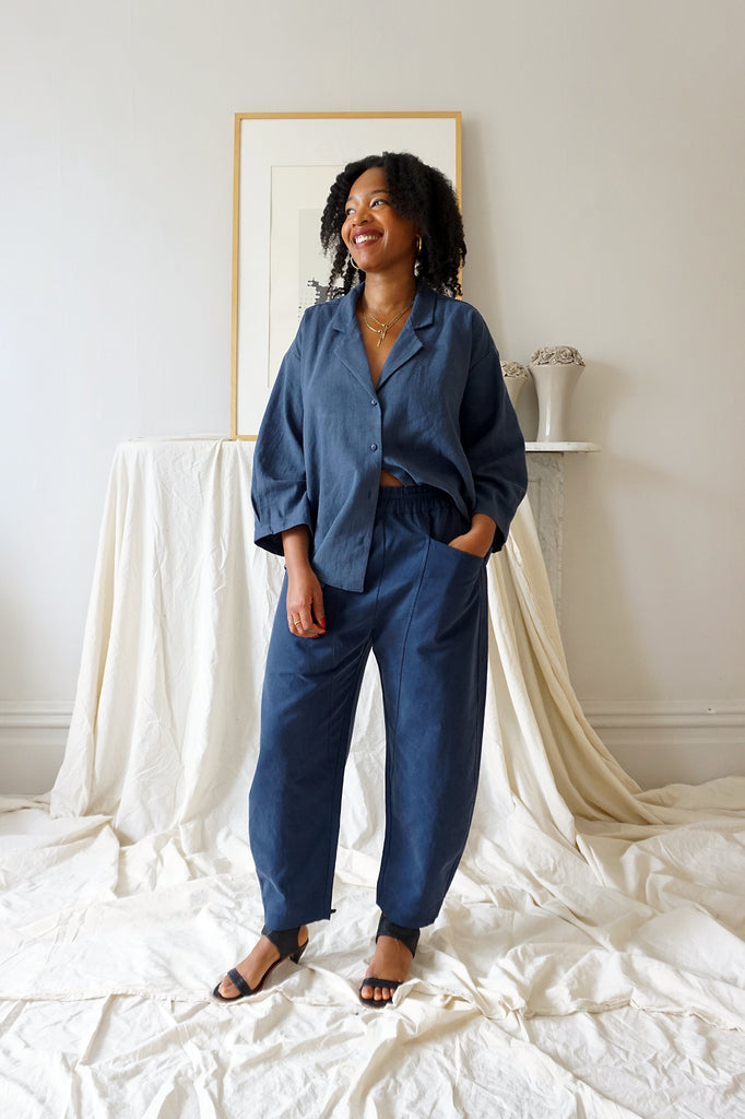 PANTALONS FLOR ARCA - MINUIT