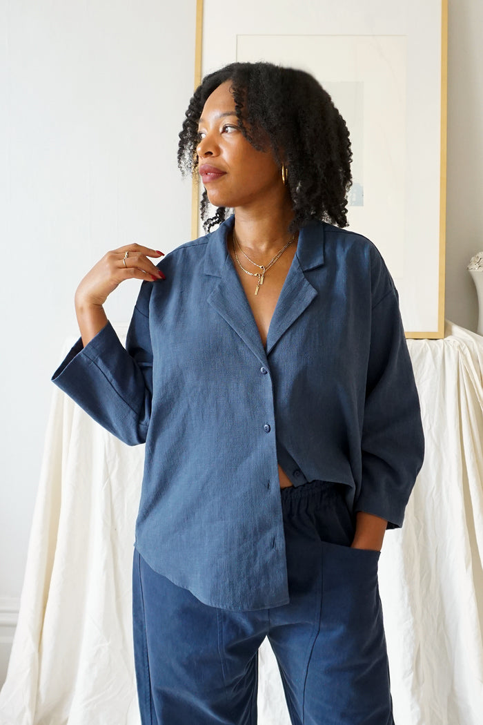 BLOUSE DAPHNE - BLEU OMBRE