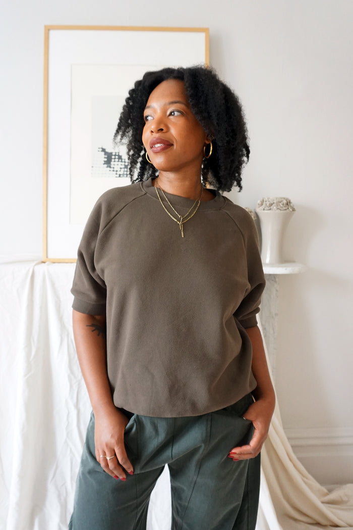 TULA TEE - MOSS OLIVE
