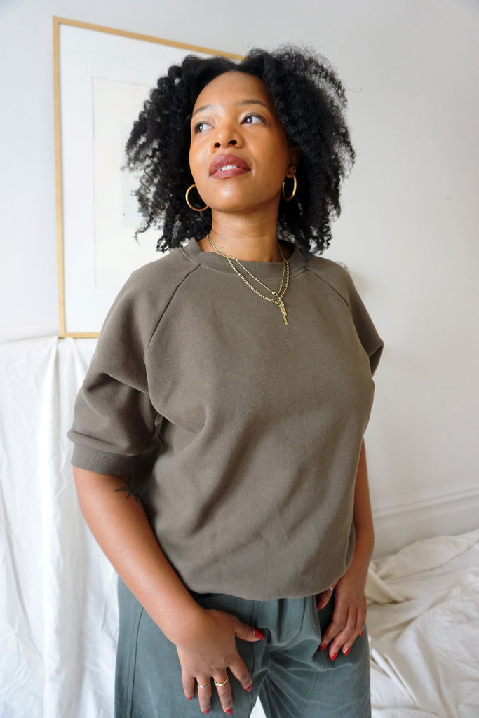 TULA TEE - MOSS OLIVE