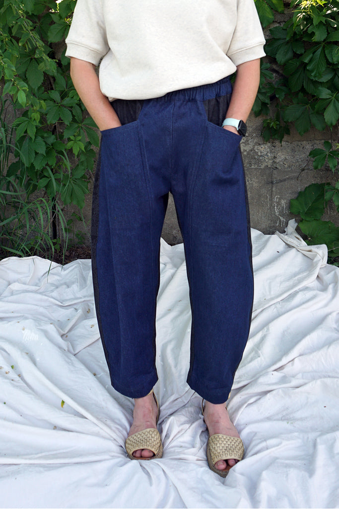 FLOR ARCA PANTS CRISS CROSS DENIM