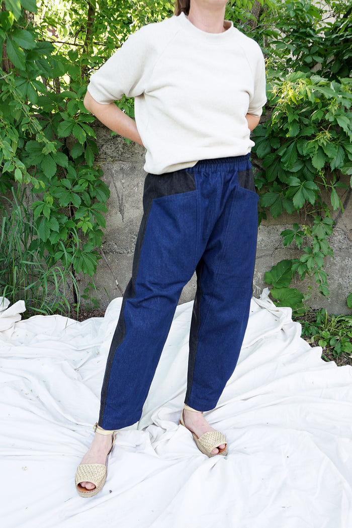FLOR ARCA PANTS CRISS CROSS DENIM