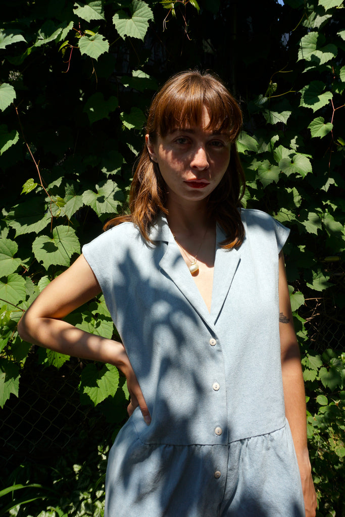 AGNES JUMPSUIT - ICY DENIM