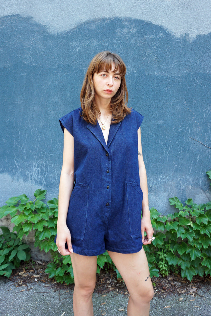 PLAYSUIT - WASHED INDIGO