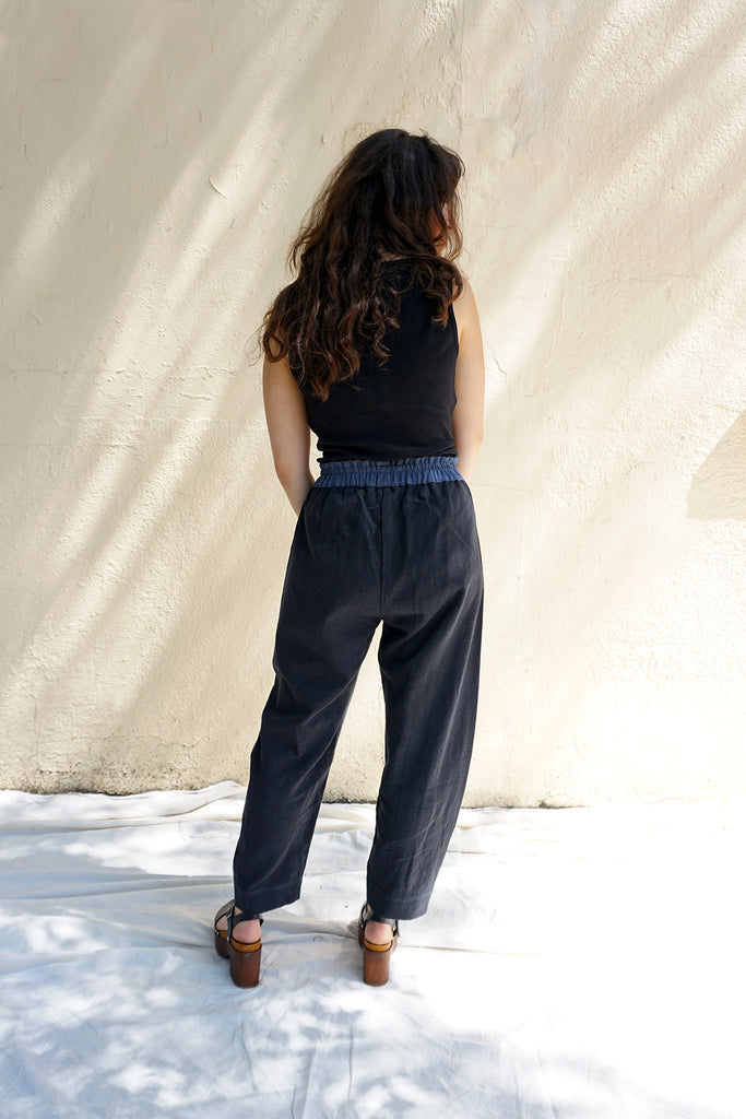 PANTALON FLOR ARCA - BLEU/NOIR