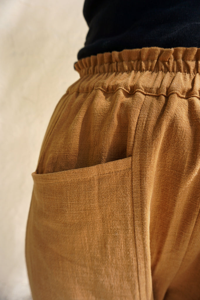 PANTALON FLOR ARCA - CARAMEL