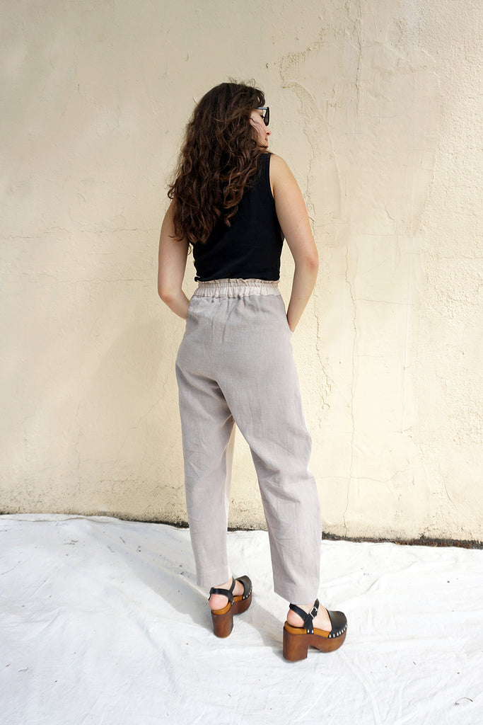 FLOR ARCA PANTS - CRÉME/GREIGE