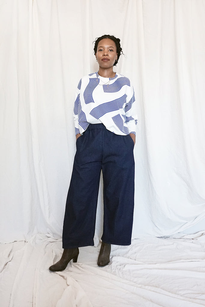 JUNOT PANTS - ICY DENIM