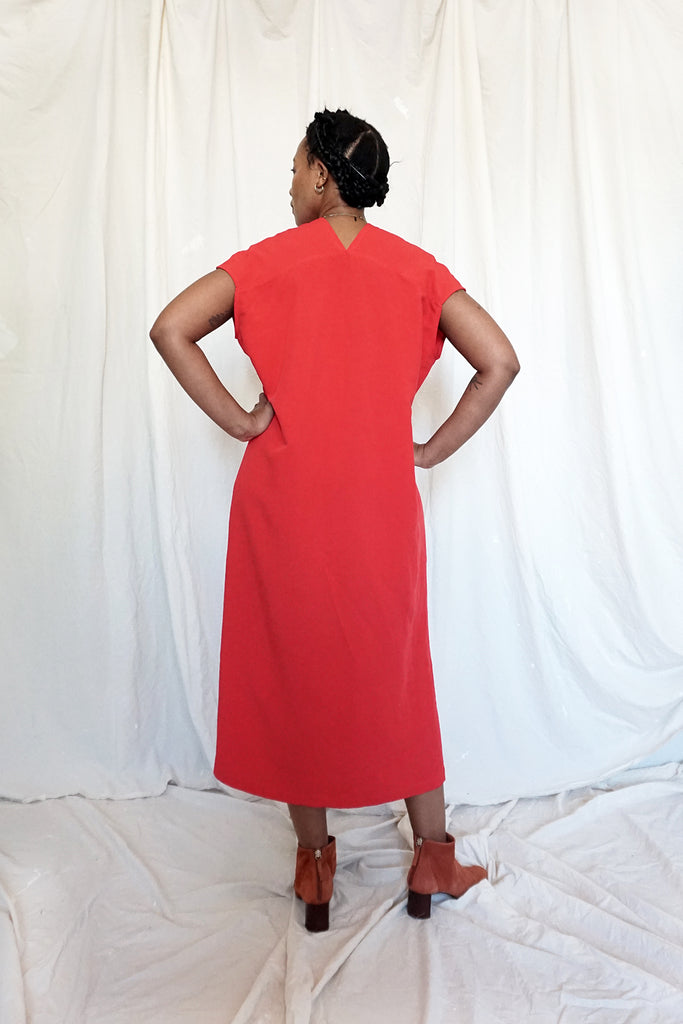 GENNY DRESS SCARLET - PRE-ORDER