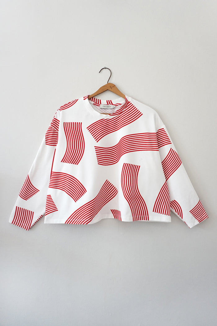 BILLY LONGSLEEVE SCARLET WAVE