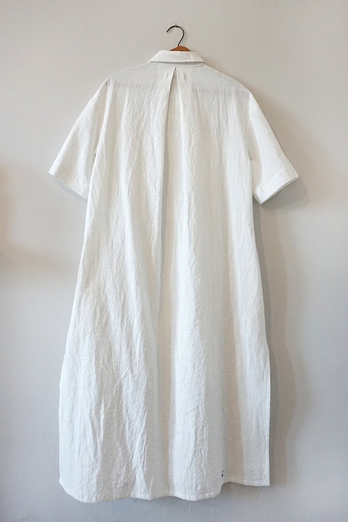 SAMPLE - FAYNE DRESS WHITE COTTON