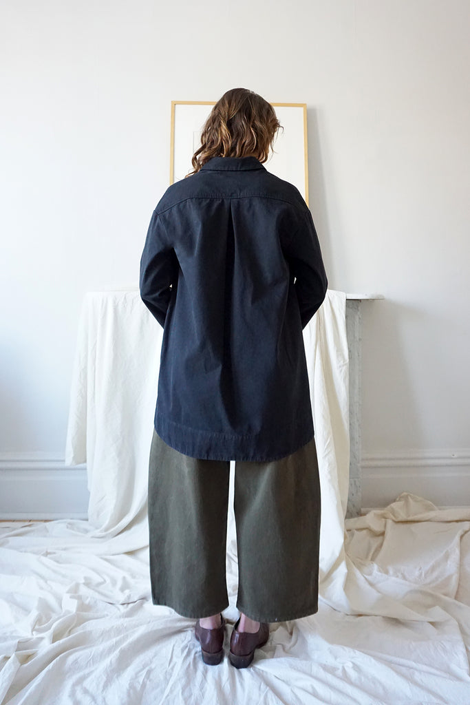 MILLIE SMOCK - BLACK TWILL