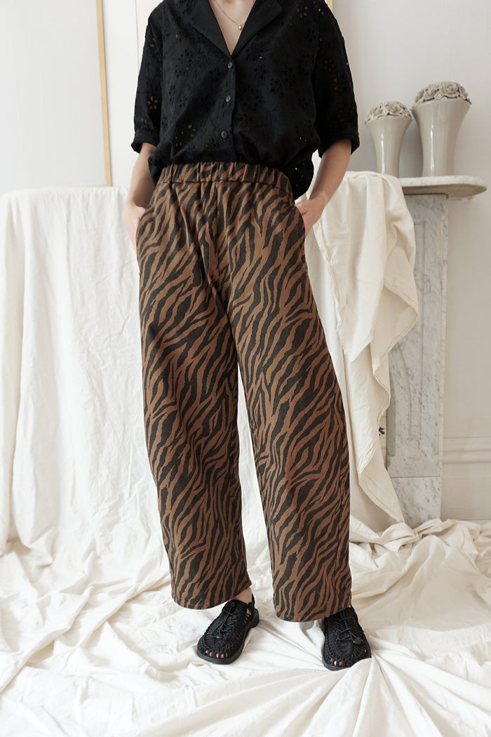 JUNOT PANTS COCOA ZEBRA